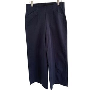 Old Navy High Rise Pull On Pixie Wide Leg Pants Navy Blue Small S 494944-02